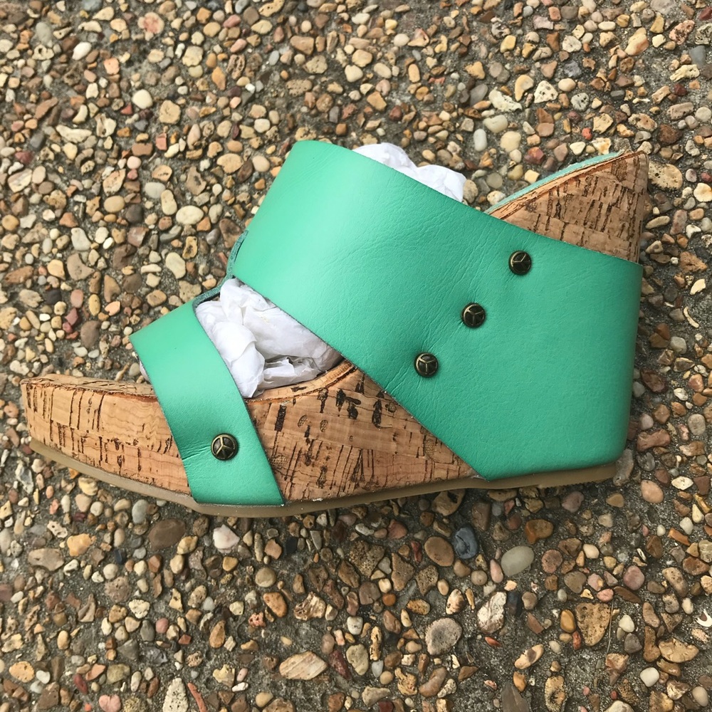 Splash Turquoise Wedge - Picture 2 of 5